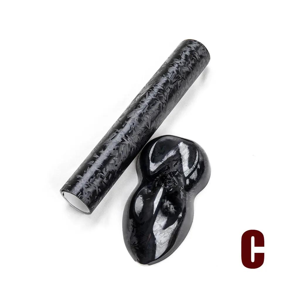 1 шт. универсальная автомобильная глянцевая 3D кованая черная серебристая углеродная волокнистая виниловая пленка для мотоцикла, наклейки для украшения автомобиля, аксессуары