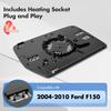 Driver Side Mirror Glass Replacement For Ford F150 2004 2005 2006 2007 2008 2009 2010, Left Heated View Mirror With Rear Holder, 4L3Z17K707DB