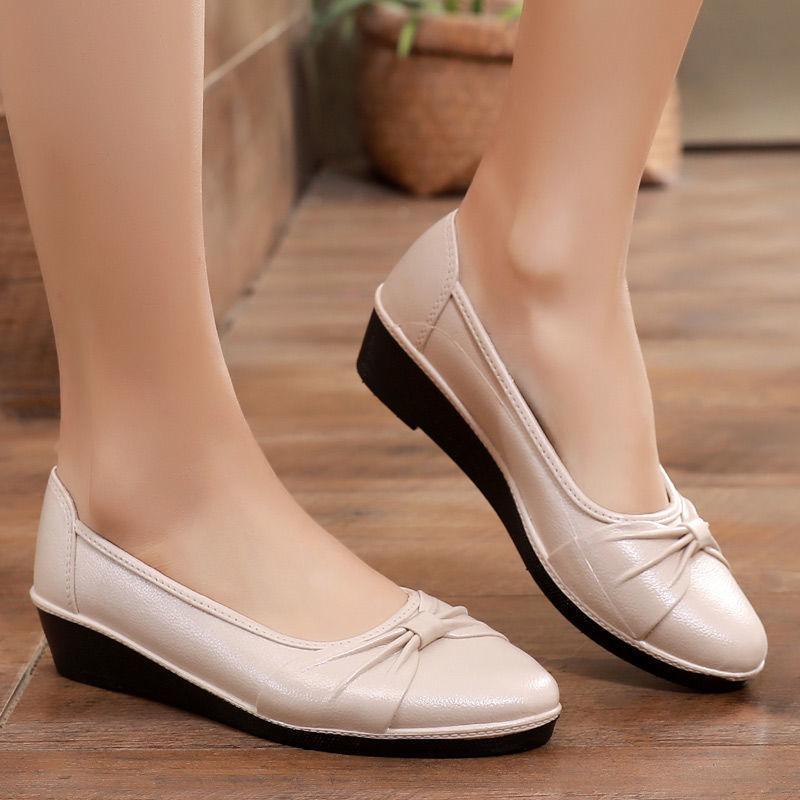 Одиночные туфли с неглубоким носком женские рабочие туфли с бантом легкие непромокаемые туфли противоскользящие и водонепроницаемые