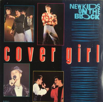 7-дюймовая пластинка NEW KIDS ON THE BLOCK - Cover Girl BLOCK5 CBS 1990 UK Поп Бывшая в употреблении