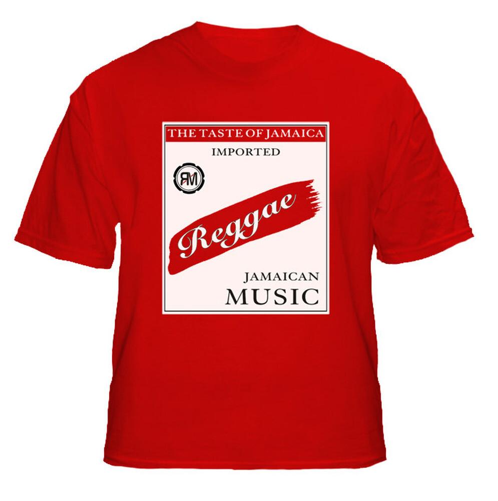 Red Stripe Reggae Music T Shirt Mens Womens Tees Top