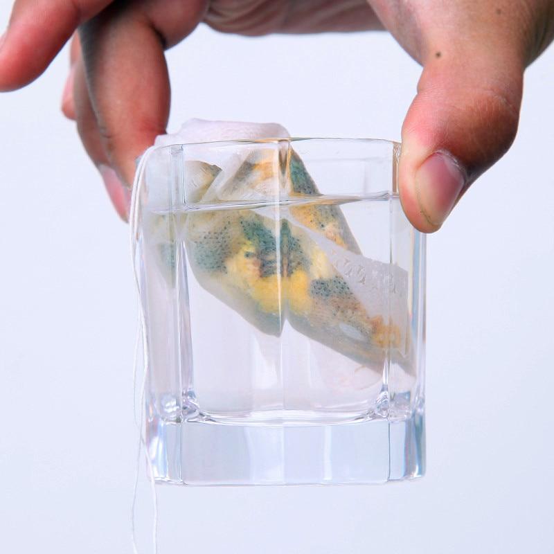 100/50/10PCS Tea Bags Non-woven Fabric Tea Filter Bags for Spice Tea Infuser with String Heal Seal Disposable Teabags Empty Tea Bags