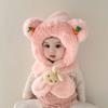 Baby Hat Scarf Integrated Neck Hat Baby Autumn and Winter Cute Super Cute Boys and Girls Winter Children's Ear Hat