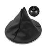 50295075 5 Speed Gear Shift Shifter Knob Head Ball Stick Cover Boot Gaiter Fit for Fiat 500 2012-2018 Black Carbon Fiber Style