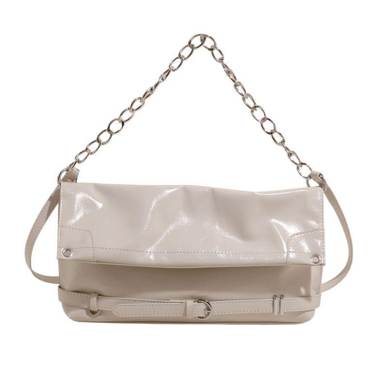 Niche 2025 New Underarm Bag Women's Large-capacity Trendy Cool Chain Shoulder Bag Casual Commuter Versatile Messenger Bag