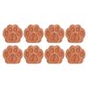 8pcs Essential Oil Car Diffuser Cat Paw Shape Simple Compact Rosewood Material Natural Style Aroma