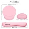 Ergonomic Memory Foam Keyboard Wrist Rest Mouse Wrist Rest Mouse Pad Set with Lycra Fabric