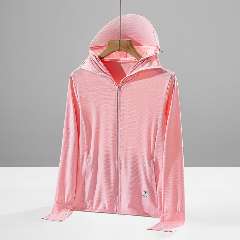 Солнцезащитная одежда Мужская UPF + Тонкая дышащая летняя уличная одежда Ice Silk Солнцезащитная одежда Женская УФ-защита Тонкая куртка Tide