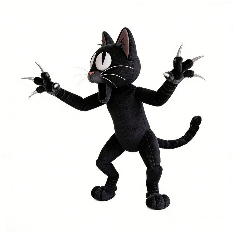 Hot  99 Nights In The Forest Black Cat 99nights Plush Doll Cute Anime Peripherals Toy Birthday Christmas Gift