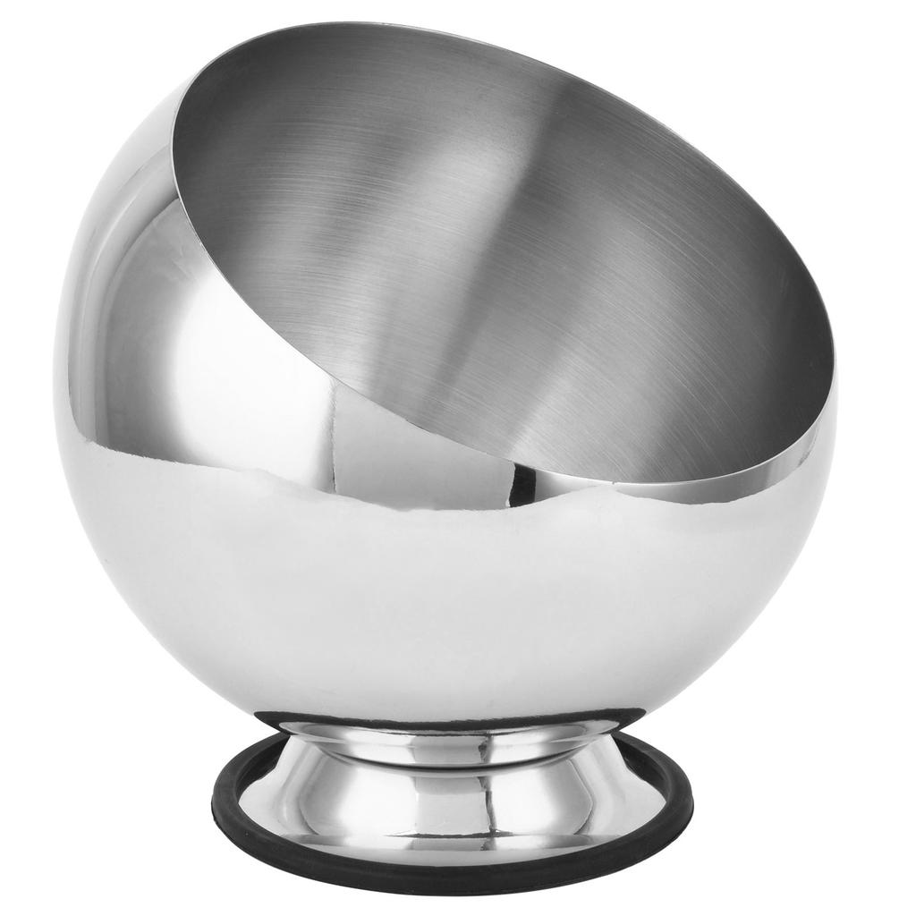 Seasoning Bowl Stainless Steel Hot Pot Restaurant Seasoning Container Sauce Pot with Base SilverS