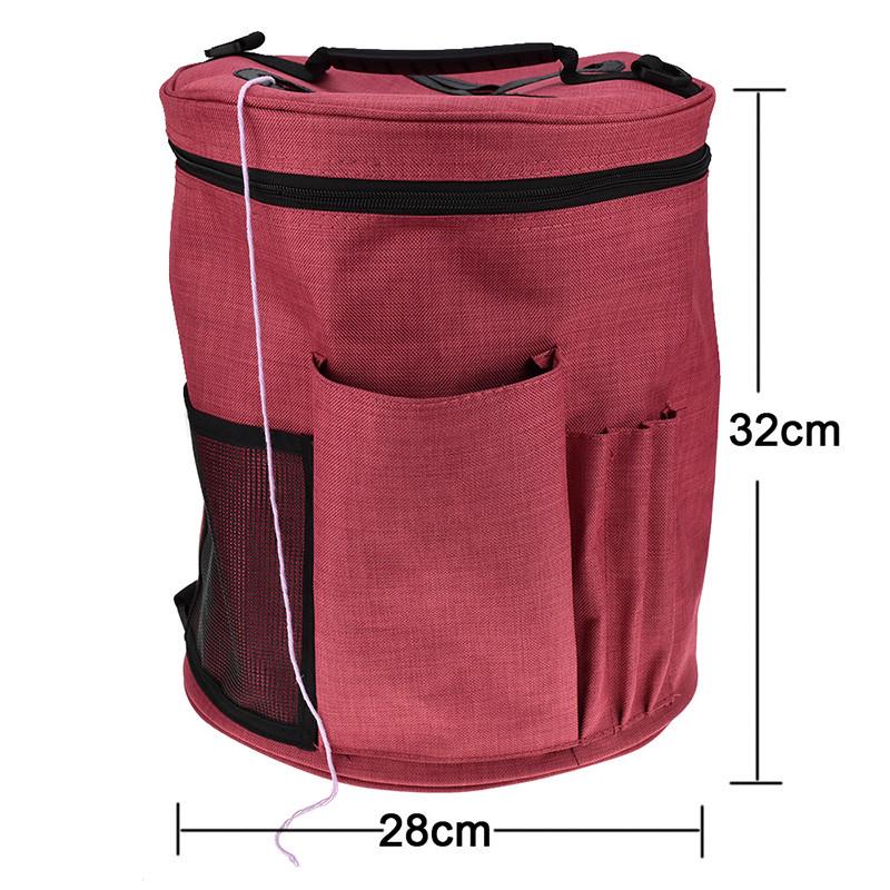 Сумка из ткани Оксфорд, легкая портативная сумка-органайзер для хранения ниток из пряжи для вязания крючком