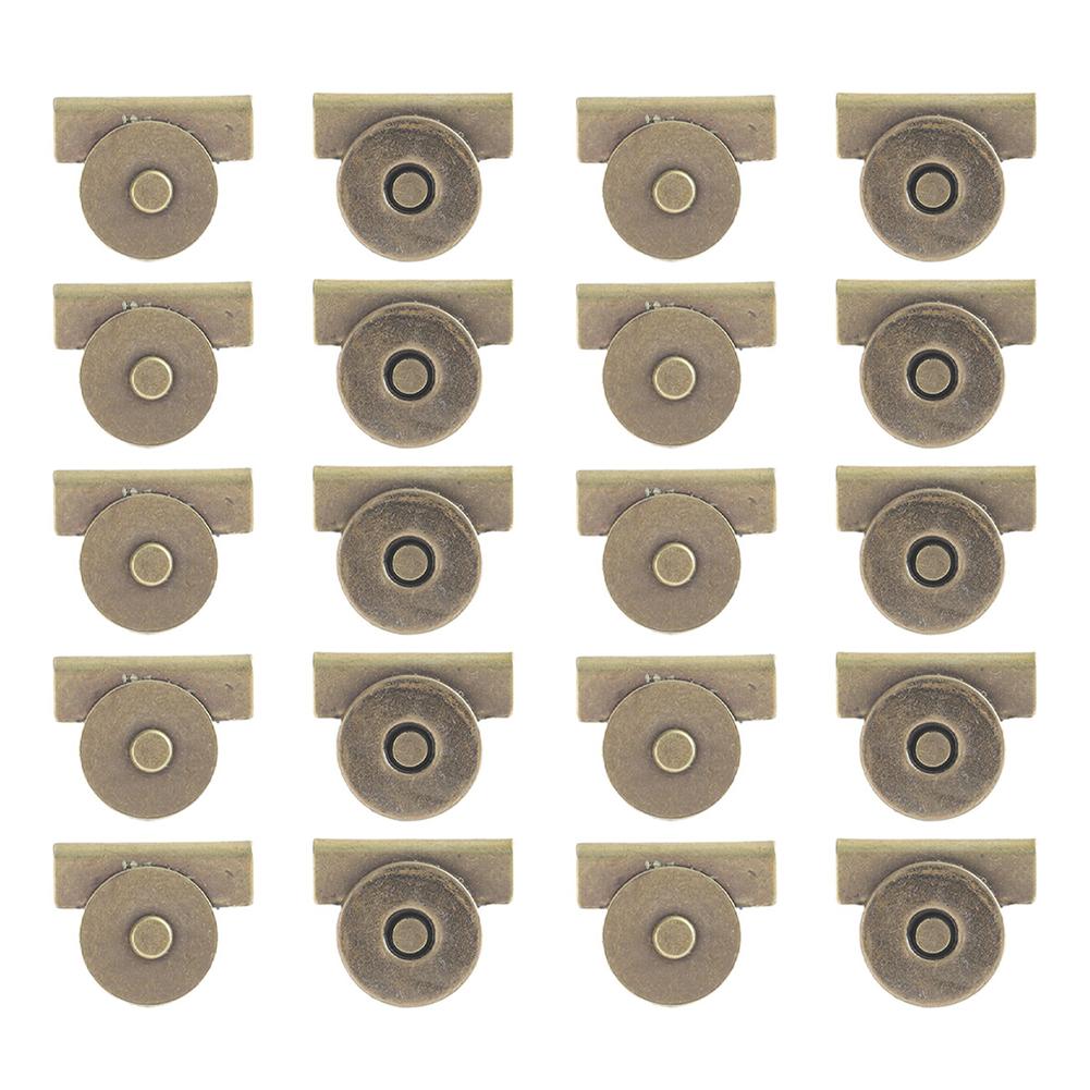 20 шт. Бесшовные металлические магнитные застежки Не требуется шитье Зажим для кармана сумки Застежка для кошелька DIY Детали и аксессуары для крафтовых сумок