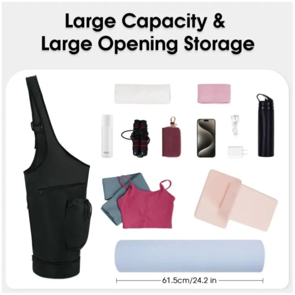 with Water Bottle Bag Yoga Mat Holder Bag Waterproof Wet Pocket Gym Bag Yoga Equipment Bag