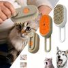 3-в-1 Pets Steam Brush Cat Steamer Brush Многофункциональная щетка для ухода за собаками для удаления спутанной и распущенной шерсти Инструменты для домашних животных