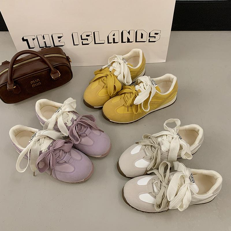 Женские туфли Dexun на плоской подошве 2025 новая летняя фиолетовая обувь Forrest Gump на мягкой подошве суперпопулярная повседневная обувь