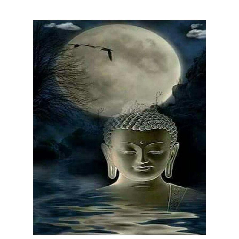 Алмазная живопись буддизм горный хрусталь искусство 5D Diy Алмазная вышивка религиозные фигуры полная круглая мозаика дома декабрь