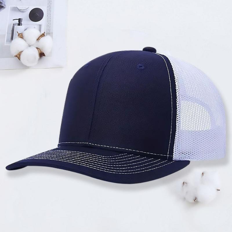 Micro-curved Mesh Hat Richardson 112 Truck Driver Hat Outdoor Sun Protection Shade Color Matching Baseball Hat