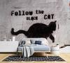 Wallpaper Banksy Graffiti Black Cat