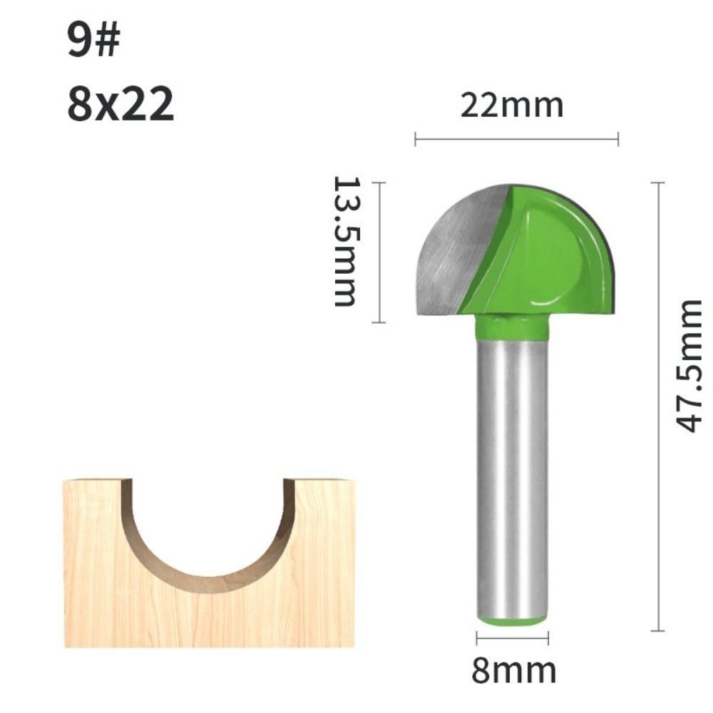 Precision Cutting Ball Nose End Mill Round Nose Cove Router Bit New Wood Carving Bit Wood Working