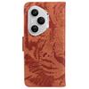 For Honor 400 Pro 5G (Global) Case Tiger Imprint Leather Wallet Phone Cover