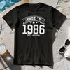 ФУТБОЛКА 'СДЕЛАНО В 1986' - подарок на день рождения 80-е папе маме подарок год рождения дата футболка Унисекс Футболка