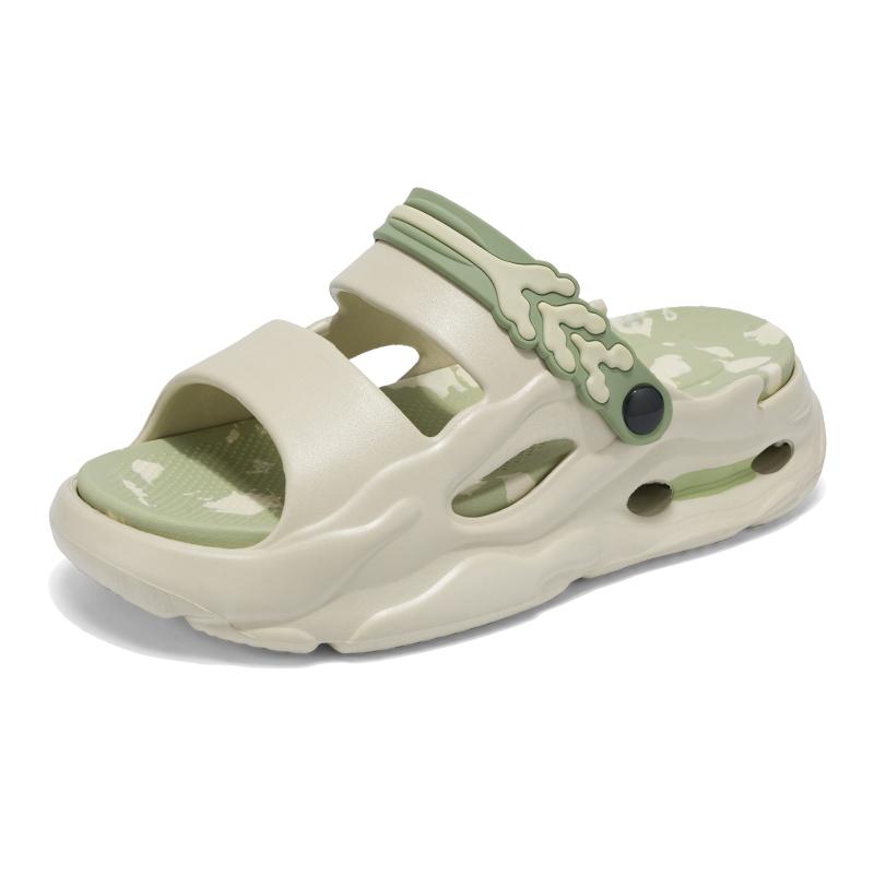 Повседневные нескользящие тапочки EVA с открытым носком для пляжа, душа, весны и лета, повседневная обувь с инновационным дизайном