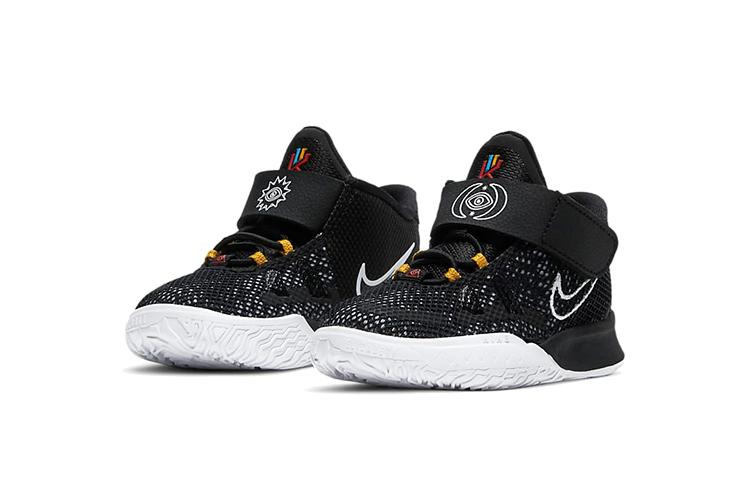 Nike Баскетбольные кроссовки Kyrie 7 Mid Black White для младенцев и малышей CT4980-002