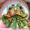 Лягушка-ловец солнца 2D акриловая лягушка подвесное украшение на окно лягушка настенный декор ловец солнца подарок на новоселье для любителей лягушек