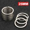 10-50pcs 25/30mm Stainless Steel Key Rings Round Flat Line Split Rings Keyring for Jewelry Making Polished Keychain DIY Findings
