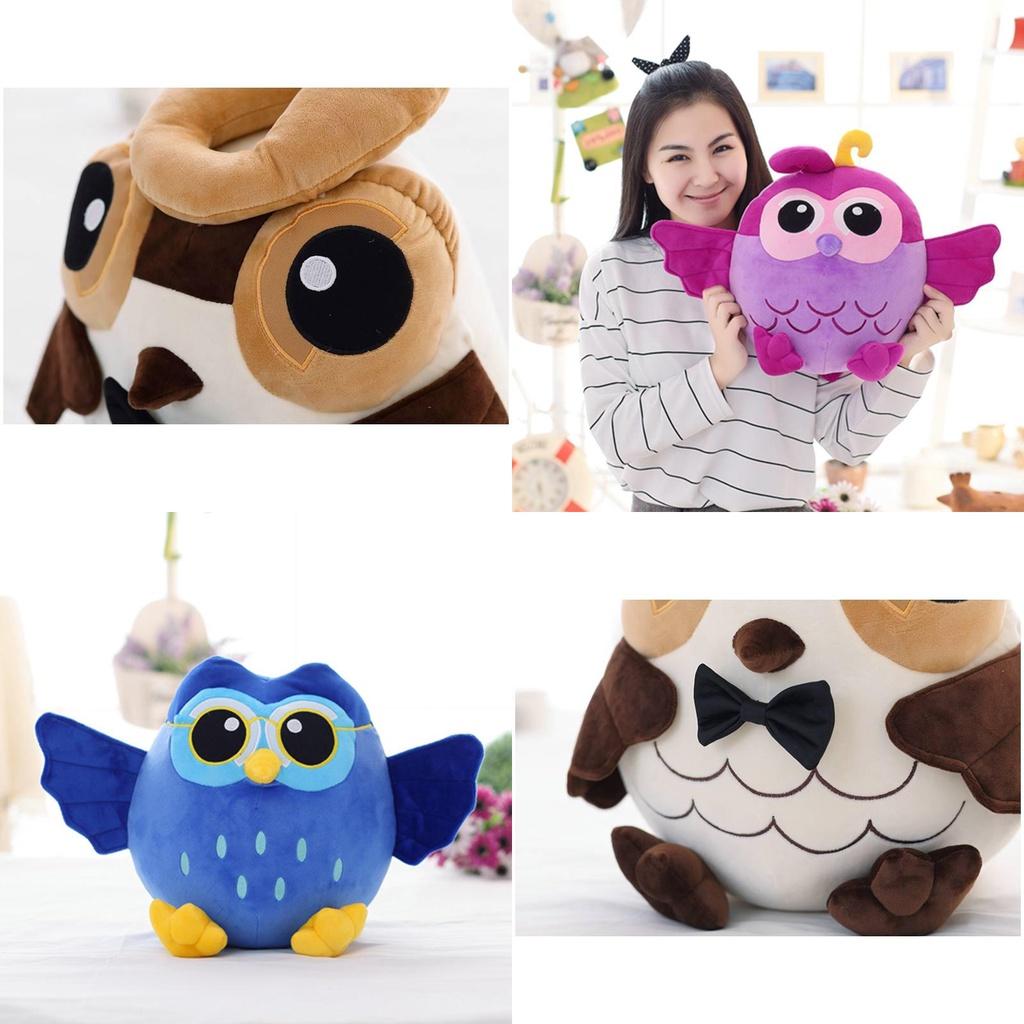 Высококачественная милая плюшевая игрушка-сова для детей, мягкие и приятные на ощупь набивные куклы