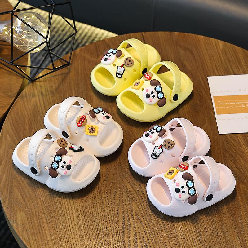 EVA Women's summer cartoon cute non-slip indoor bathing thick-soled slippers, baby sandals
