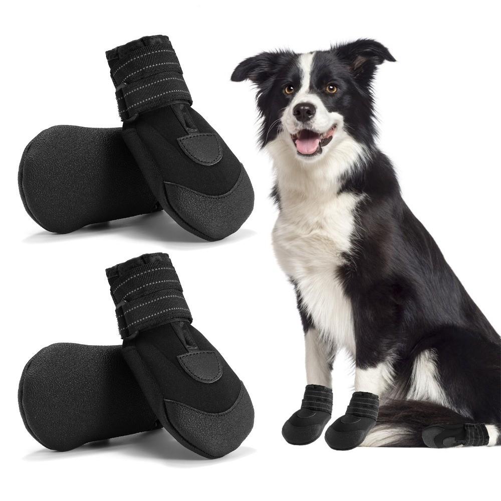 Comfortable Anti-Slip Dog Shoes Wear-Resistant Dog Paw Protector Waterproof Dog Boots Rainy Days