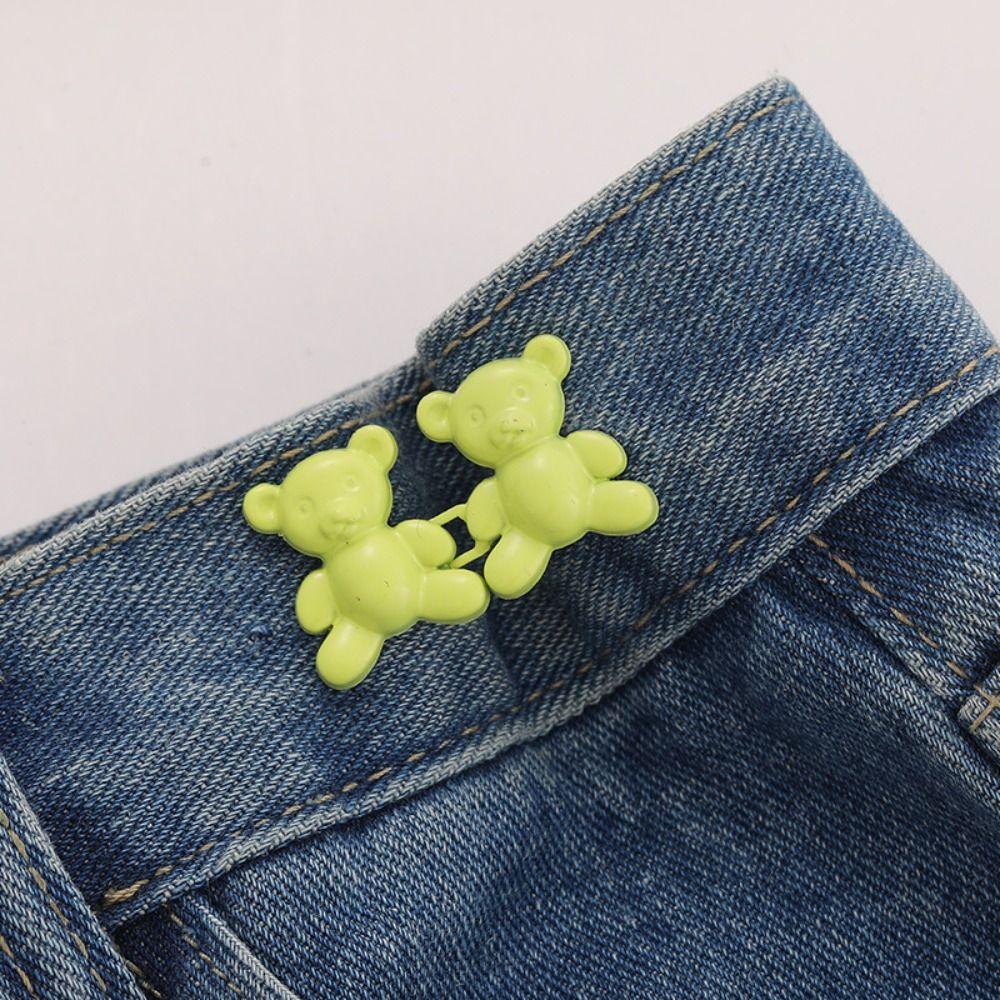 Button Clasps Jean Fit Tighten Buckles Colorful Jean Buttons for Loose Jeans  Waist Accessories