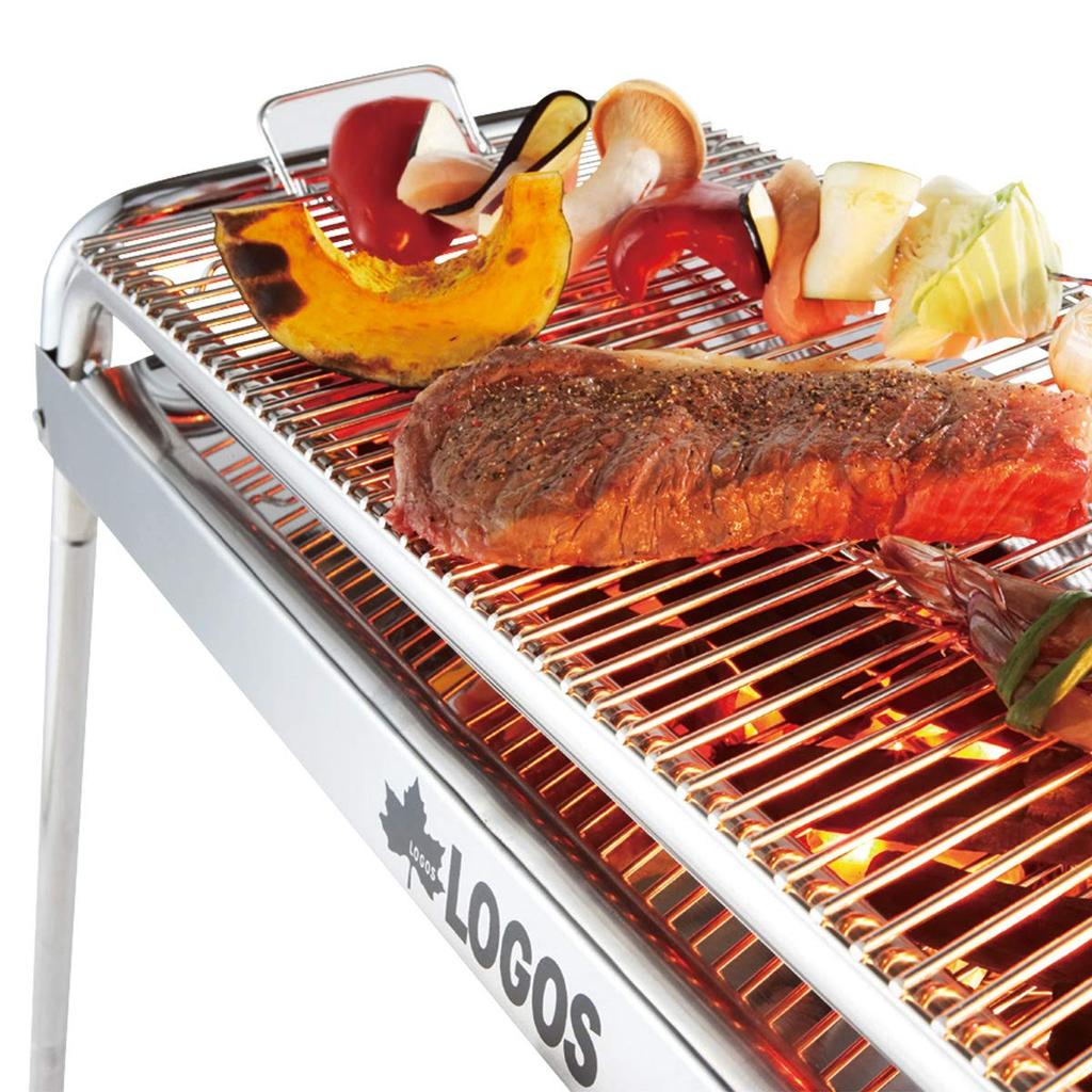 LOGOS Extra Thick Stainless Steel Grilling Net M 81063961