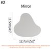 Irregular Acrylic Coasters Clear Mirror Coasters Nordic Ins Simple Table Mat Desktop Decor Ornaments Home Shooting Props