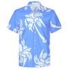 Рубашка мужская гавайская с короткими рукавами и принтом кокосовой пальмы, хип-хоп мода, повседневная рубашка на пуговицах, пляжное лето