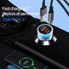 48W Car Charger Dual USB QC3.0 Fast Charging for IPhone Samsung Xiaomi PD Charging Adapter with Digital Display Car Chargers