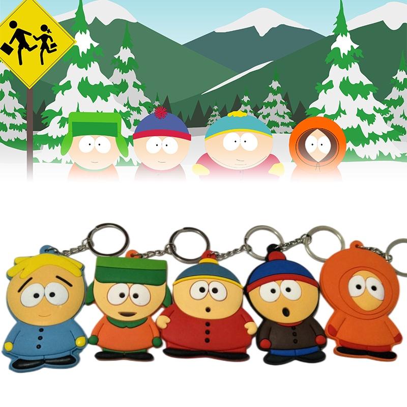 Силиконовый брелок Южный Парк, украшение в виде мультяшного персонажа, подарок