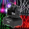 Светодиодная лампа Lixada со сценическими эффектами, общая мощность 50 Вт, вращающаяся подвижная головка, DMX512, звуковая активация, главный-подчиненный