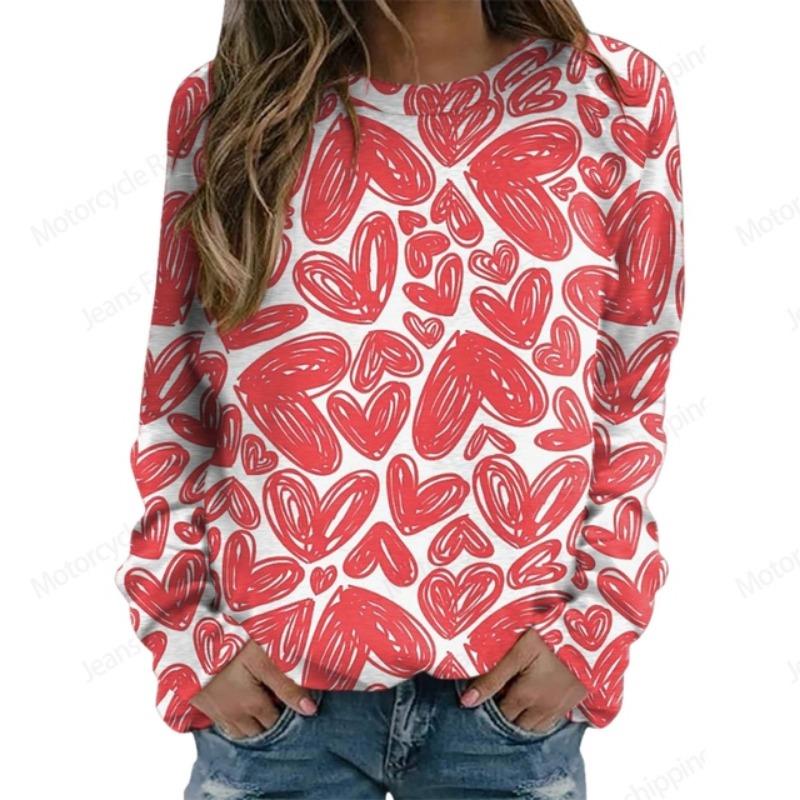 Толстовка с принтом Love Heart 3D, женская мода, толстовки с круглым вырезом и графическим принтом, толстовки на Хэллоуин, подарок на День святого Валентина, толстовка, пальто, фестиваль