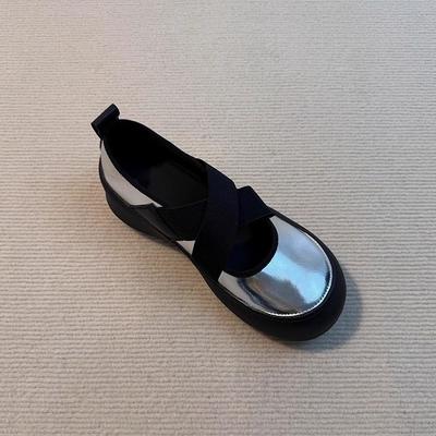 Версия из мягкой кожи~ спортивные балетки на платформе женские универсальные кожаные с перекрестным ремешком с круглым носком одинарные туфли ретро туфли Мэри Джейн