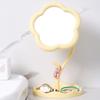 Detachable Sunflower Shaped Dressing Mirror Cute Table Mirror Durable Desktop Makeup Mirror  Home
