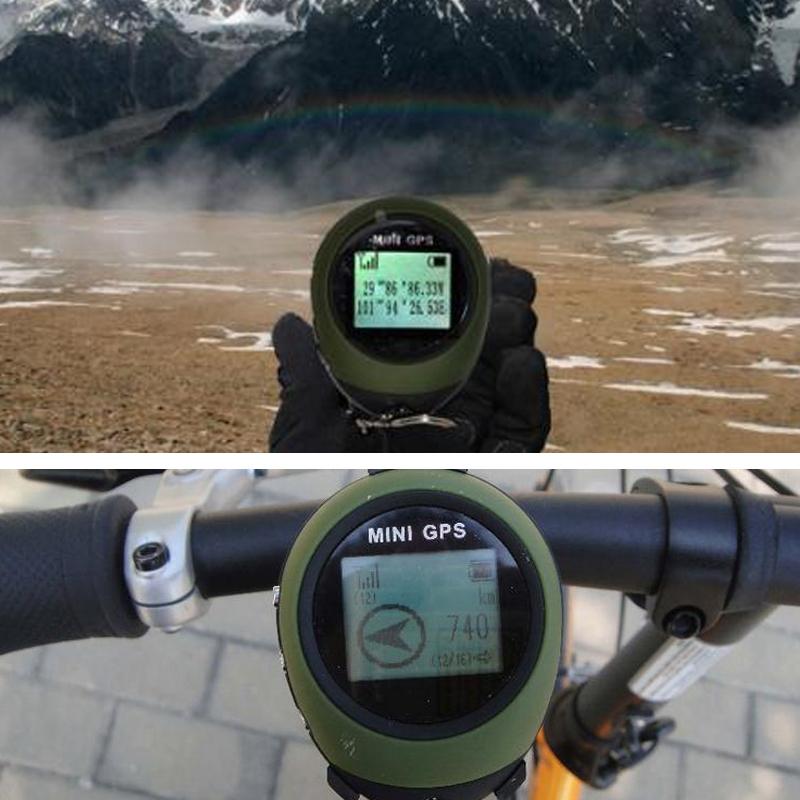 Rechargeable Mini GPS Navigation Locator GPS Receiver Anti-Lost Waterproof Handheld GPS Electronic Compass For Outdoor Travel
