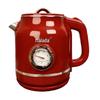 Retro Luxury Red: Wanlida Smart Kettle with Real-time Temp Display and Constant Temperature Control.