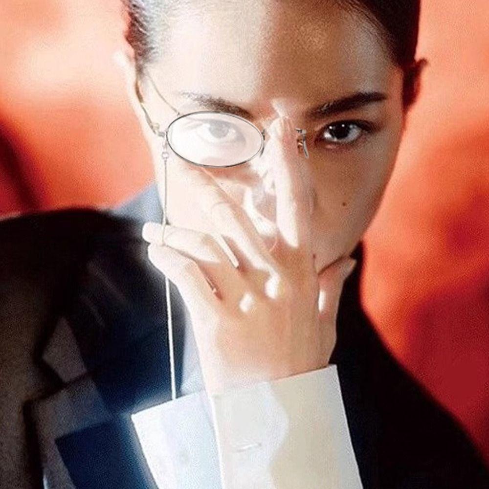 Монокль в стиле стимпанк Британский стиль Кос-очки Модные одинарные очки Унисекс