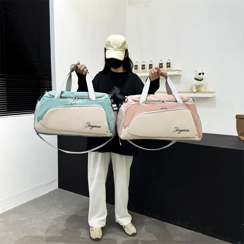 Сумка для коротких поездок Женская сумка Портативная сумка для командировок Большой вместимости Легкая спортивная Фитнес Маленькая дорожная сумка Сумка для хранения вещей для поездок на роды