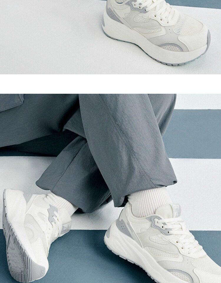 Jordan Casual Shoes Mesh Breathable Thick-Soled Height Increasing Sports Shoes Gray Versatile Women's Shoes