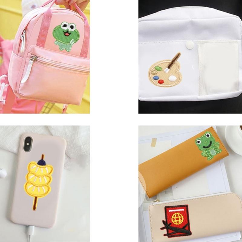 23 Pcs Frogs Embroidered Patches House Sew on Patches Tanghulu Iron on Patches Clothing Patches Mushroom Sewing Patches