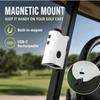 Golf Rangefinder with Slope, 1200 Yards Rechargeable Range Finder with Flag Lock Vibration, Magnetic Mount, 7° Field of View, USB-C Golf Distance