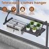 Складная сушилка для балконного радиатора, выдвижная сушилка для одежды из нержавеющей стали, вешалка для обуви, переносное устройство для хранения полотенец на окнах